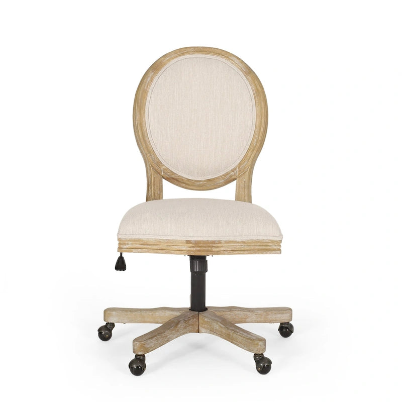 Pishkin Upholstered Swivel Office Chair by Christopher Knight Home