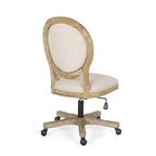 Pishkin Upholstered Swivel Office Chair by Christopher Knight Home