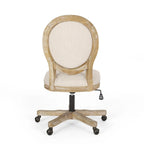 Pishkin Upholstered Swivel Office Chair by Christopher Knight Home