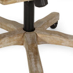 Pishkin Upholstered Swivel Office Chair by Christopher Knight Home