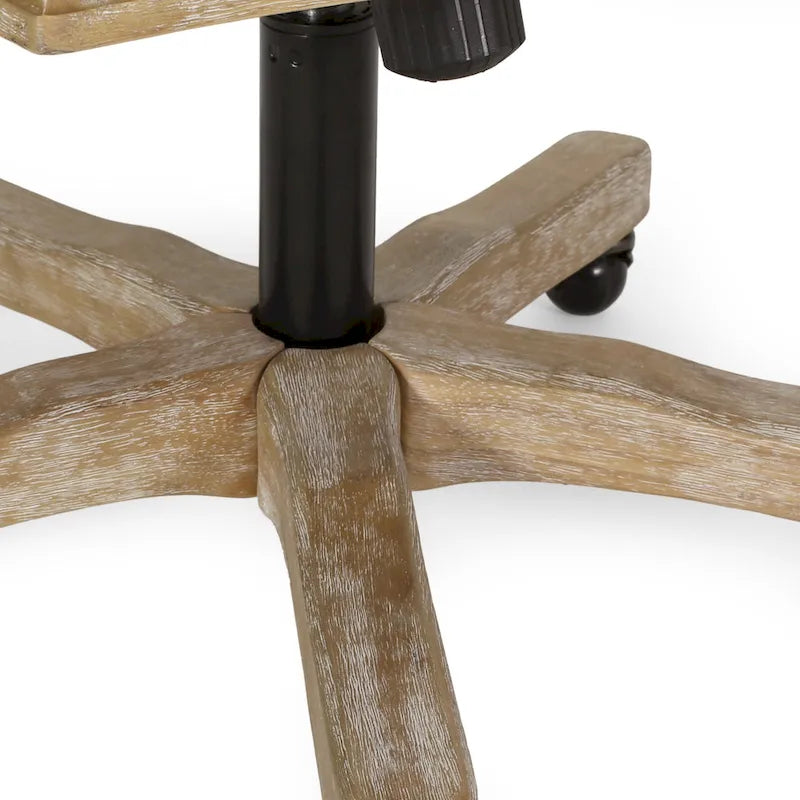 Pishkin Upholstered Swivel Office Chair by Christopher Knight Home