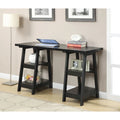 Convenience Concepts Designs2Go Double Trestle Desk with Shelves