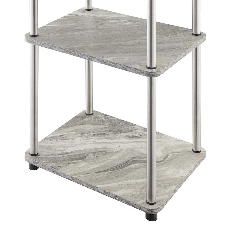 Convenience Concepts Designs2Go No Tools 3 Tier End Table