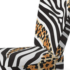Designart Zebra and Leopard Mix Pattern III Upholstered Cabin & Lodge Accent Chair and Arm Chair