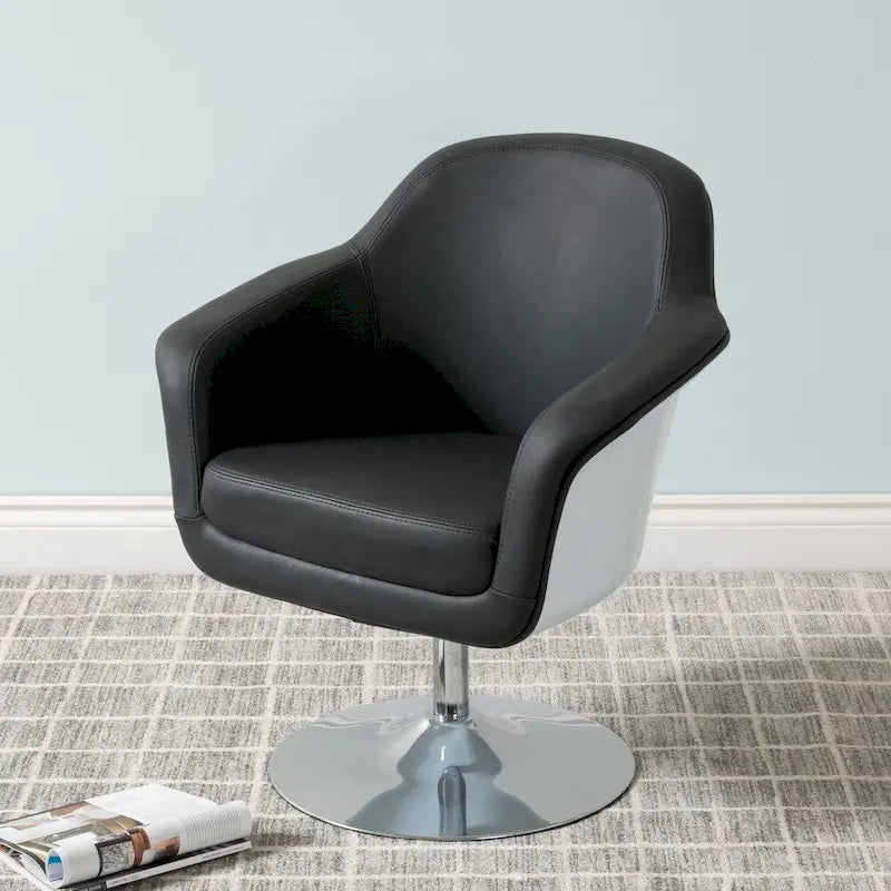CorLiving Modern Bonded Leather Accent Chair