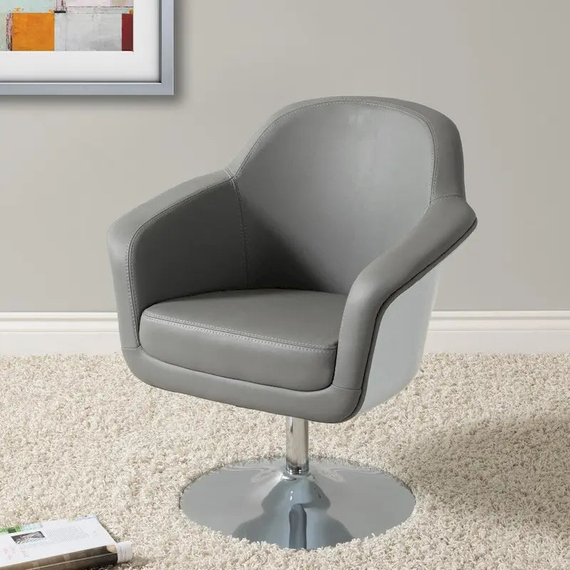 CorLiving Modern Bonded Leather Accent Chair