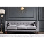 Kittleson 83 Velvet Square Arm Sofa
