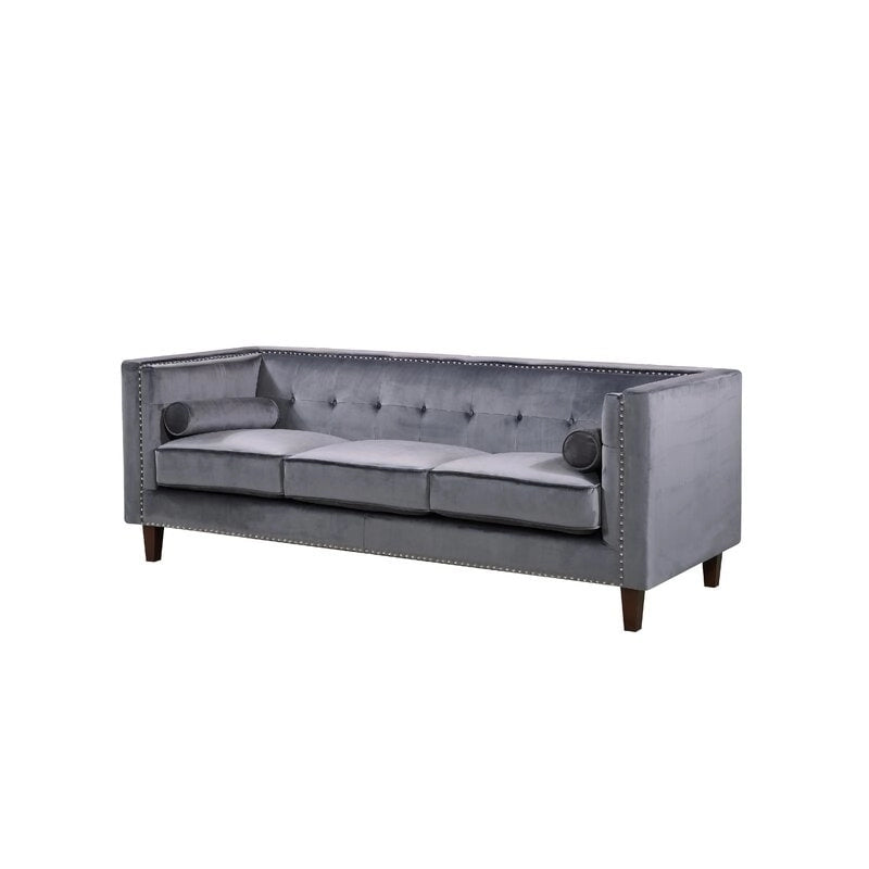 Kittleson 83 Velvet Square Arm Sofa