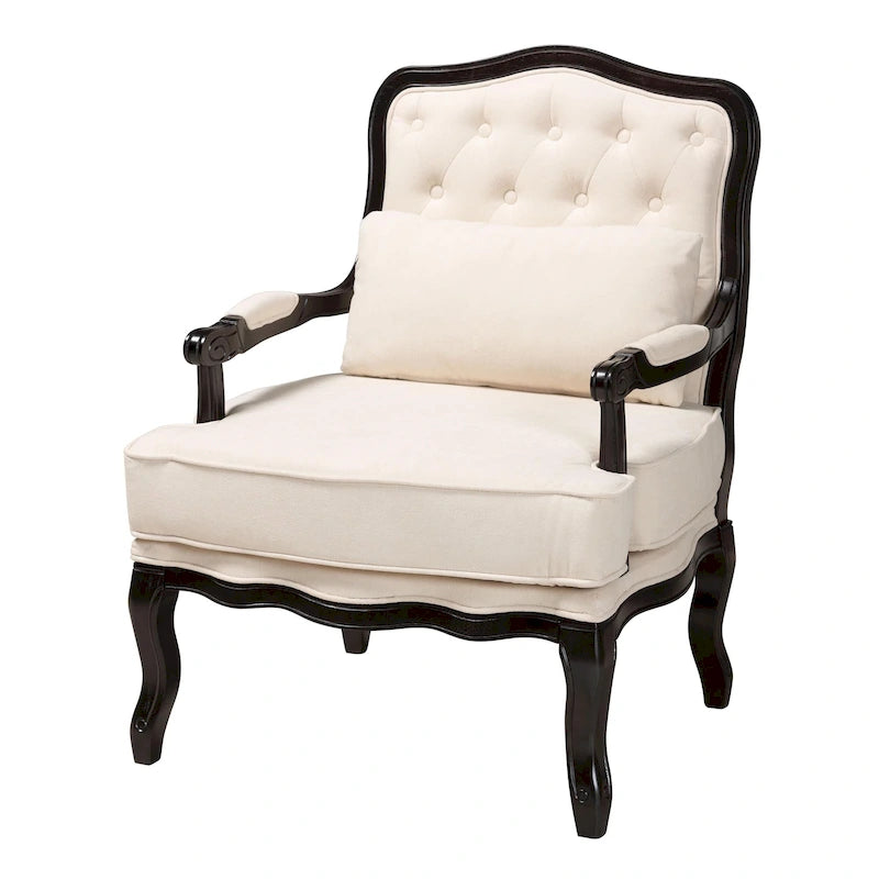 Andre Traditional Wood Accent Chair