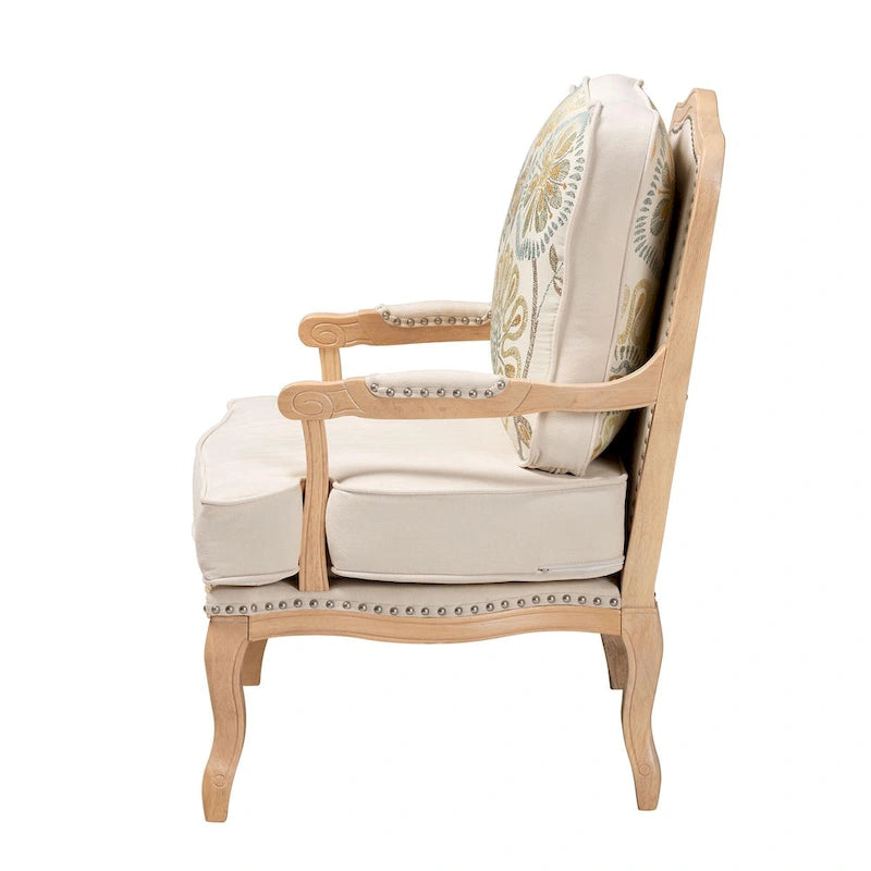 Andre Traditional Wood Accent Chair