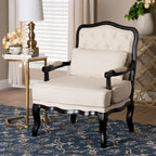 Andre Traditional Wood Accent Chair