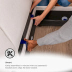 Flex 99 Upholstered Modular Sofa with Bumper Ottoman - 101 x 35 x 37