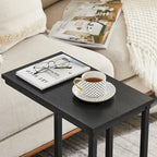 Javlergo 3-pieces Coffee Table Set for Living Room Wood Coffee Table and C End Tables Set of 2