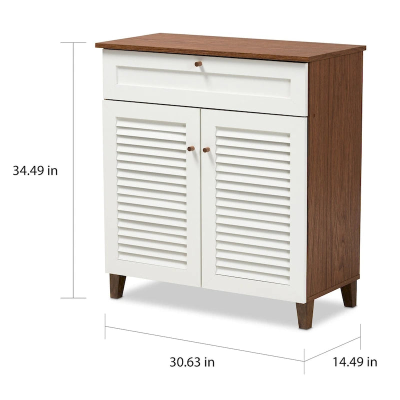 Carson Carrington Aitken 4-shelf Shoe Cabinet