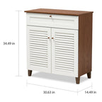 Carson Carrington Aitken 4-shelf Shoe Cabinet