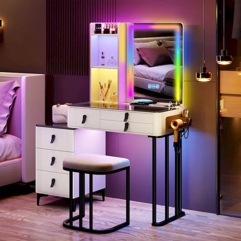 Makeup Vanity with LED Light