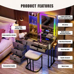 Makeup Vanity with LED Light