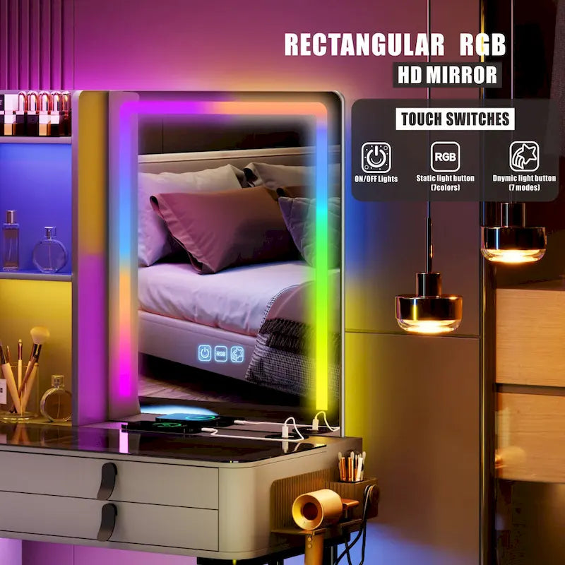 Makeup Vanity with LED Light