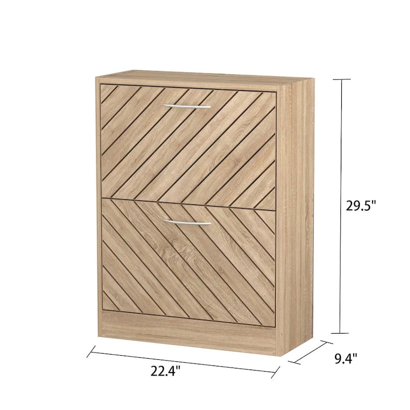 22.4W Modern Shoe Storage Cabinet,Fold-out Drawer