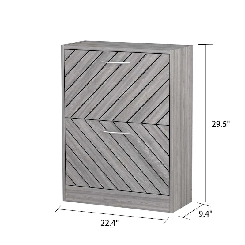 22.4W Modern Shoe Storage Cabinet,Fold-out Drawer