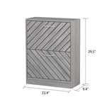 22.4W Modern Shoe Storage Cabinet,Fold-out Drawer