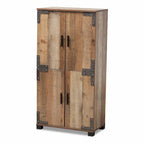 Cyrille Rustic 4-door Shoe Cabinet