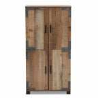 Cyrille Rustic 4-door Shoe Cabinet