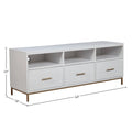Alpine Furniture Madelyn Wood TV Console in White