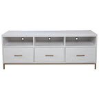 Alpine Furniture Madelyn Wood TV Console in White