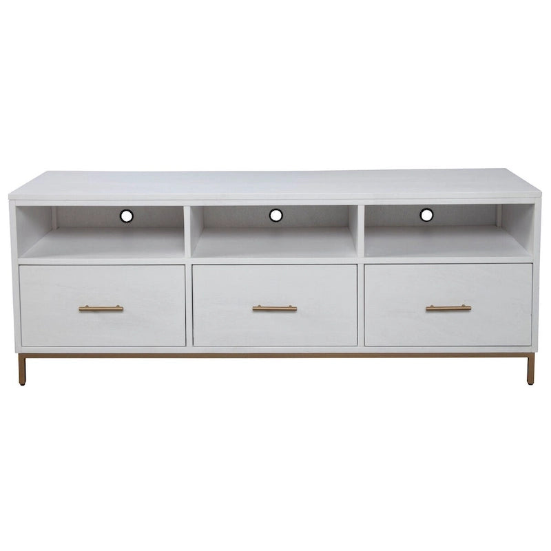 Alpine Furniture Madelyn Wood TV Console in White