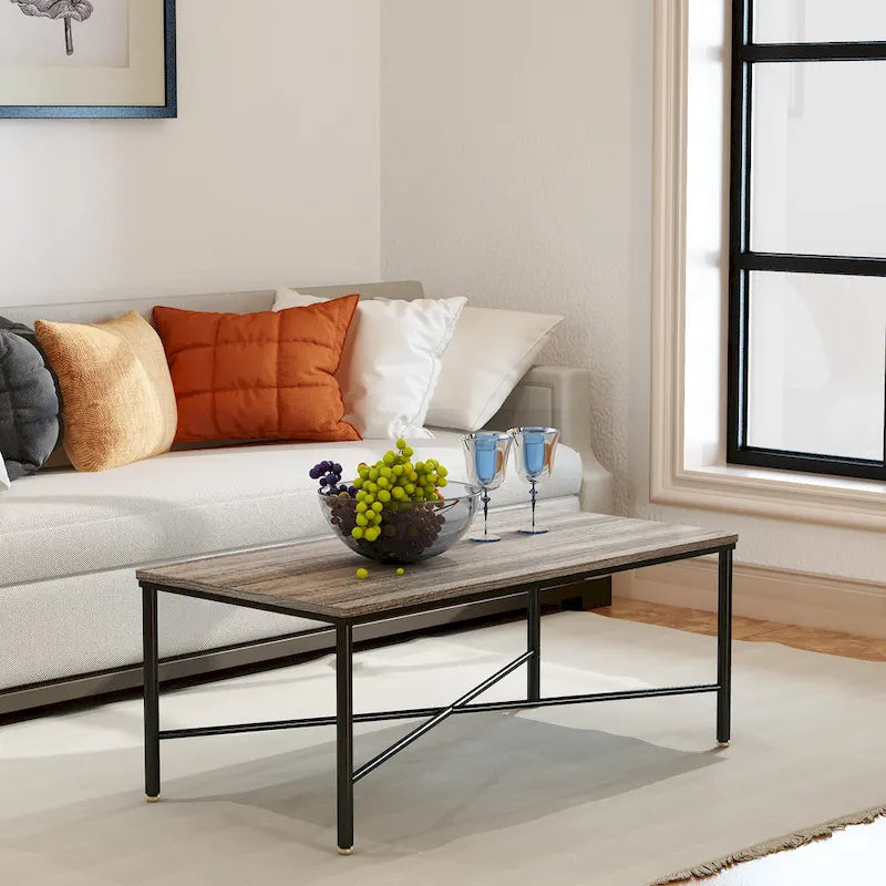 Corvus Belmont 46 x 24 Rectangle Modern Wood Coffee Table