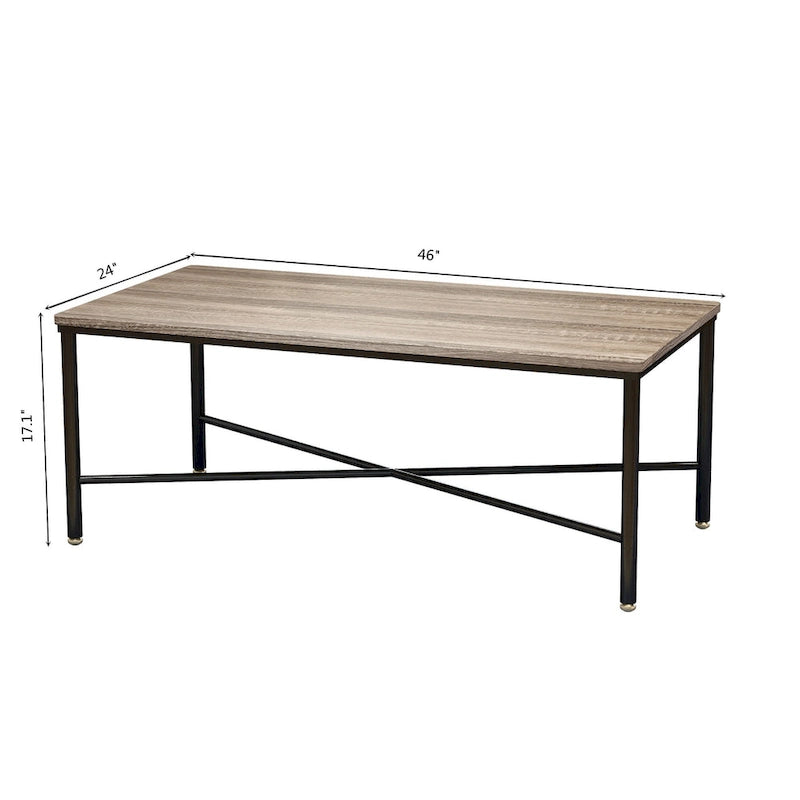 Corvus Belmont 46 x 24 Rectangle Modern Wood Coffee Table