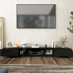 94.5 TV Stand Efficient Cable Management and Spacious Storage Console