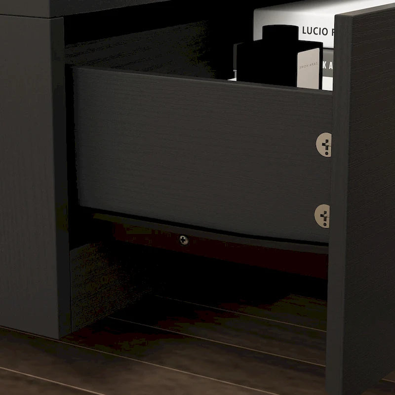 94.5 TV Stand Efficient Cable Management and Spacious Storage Console