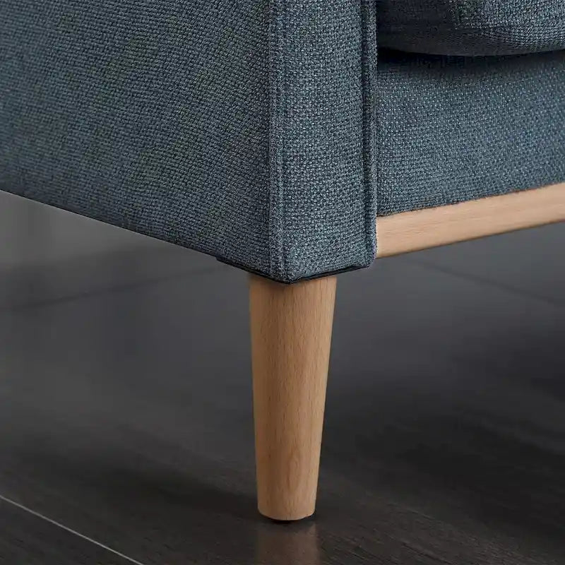 Modern 3-seat Fabric Sofa with USB Charge Port