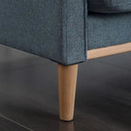 Modern 3-seat Fabric Sofa with USB Charge Port