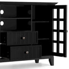 WYNDENHALL Normandy SOLID WOOD 53 inch Wide TV Media Stand For TVs up to 60 inches