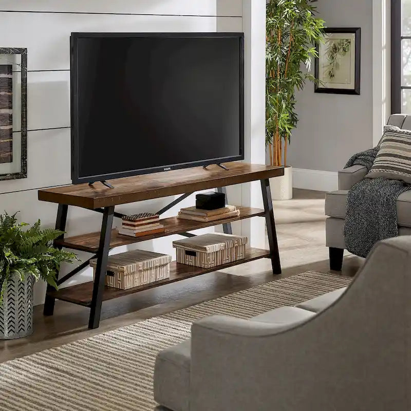 Bryson Rustic X-Base 60-inch TV Stand by iNSPIRE Q Classic