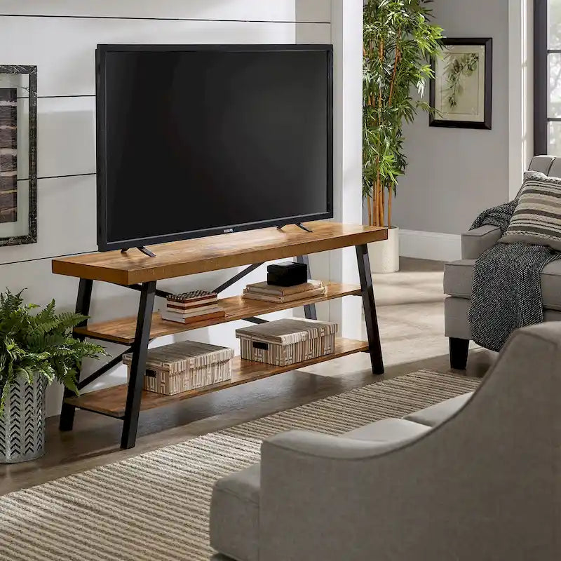 Bryson Rustic X-Base 60-inch TV Stand by iNSPIRE Q Classic