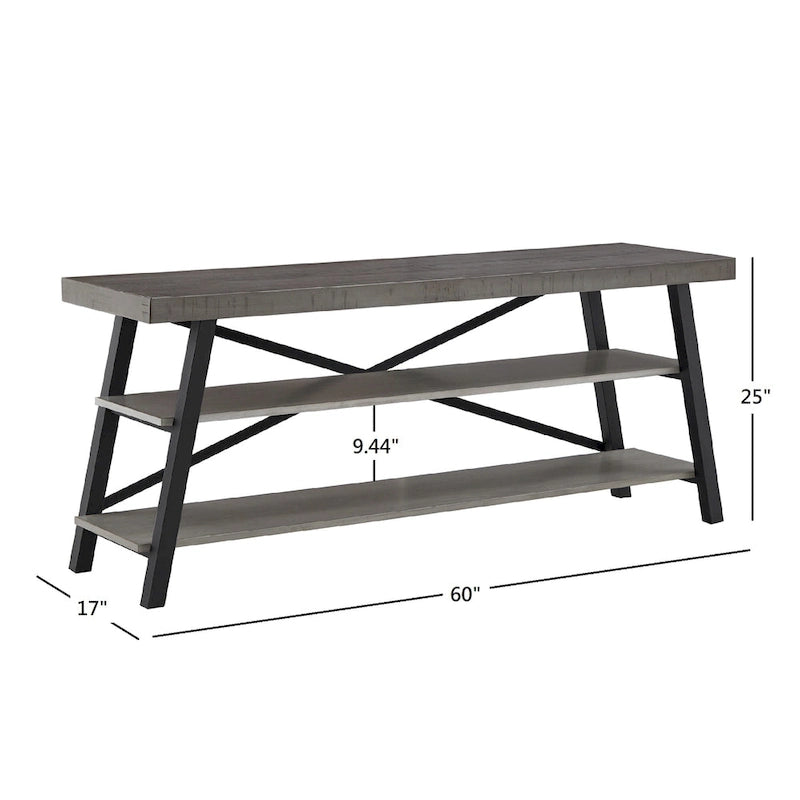 Bryson Rustic X-Base 60-inch TV Stand by iNSPIRE Q Classic