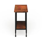 Carbon Loft Peter Matte Black Slatted Narrow Chairside Table