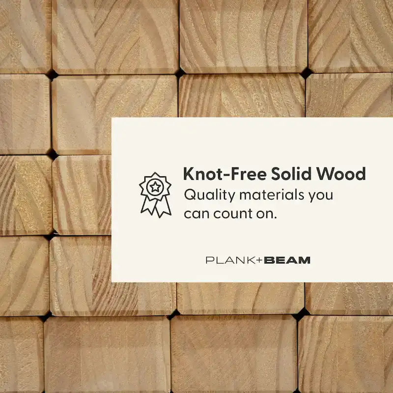 Plank and Beam Queen-Size Bed with Panel Headboard and Storage Drawers