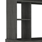 FM Furniture Sawgrass Writing Computer Desk with 5 Open Shelves and Hutch