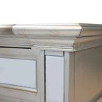 Eaen Glam Silver Wood 2-Drawer Nightstand by Furniture of America