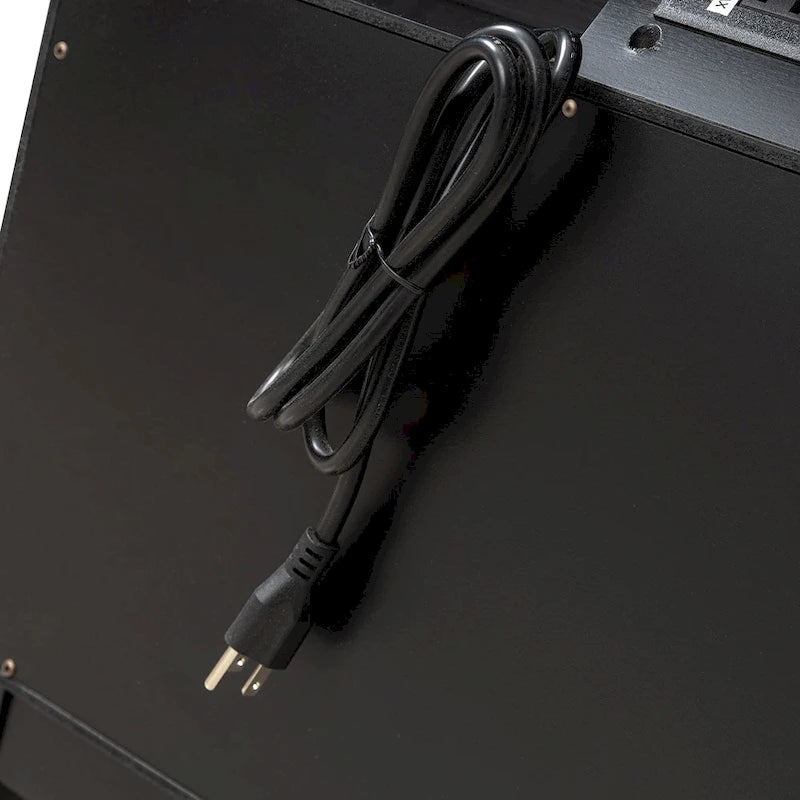 Ethe Mid-Century 2-Drawer Storage Nightstand with Adjustable Solid Wood legs and Charging Station Set of 2 By HULALA HOME