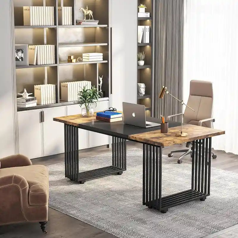 70.9 Modern Home Office Desk, Computer Executive Desk