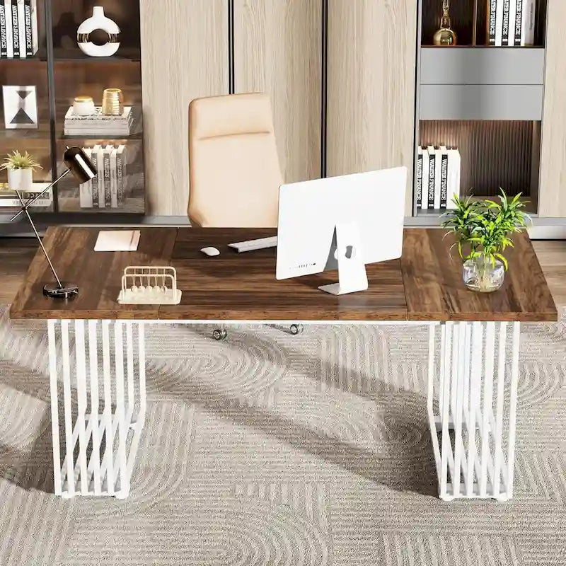 70.9 Modern Home Office Desk, Computer Executive Desk