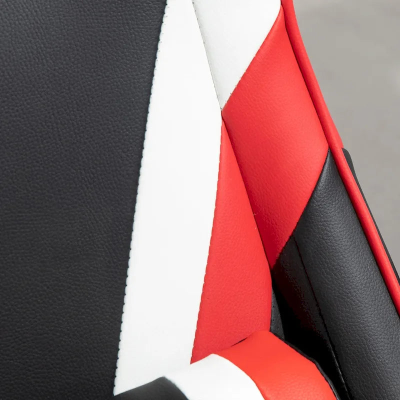 Vinsetto Race Video Game Chair with Reclining Backrest and Footrest, Headrest, and Cup Holder