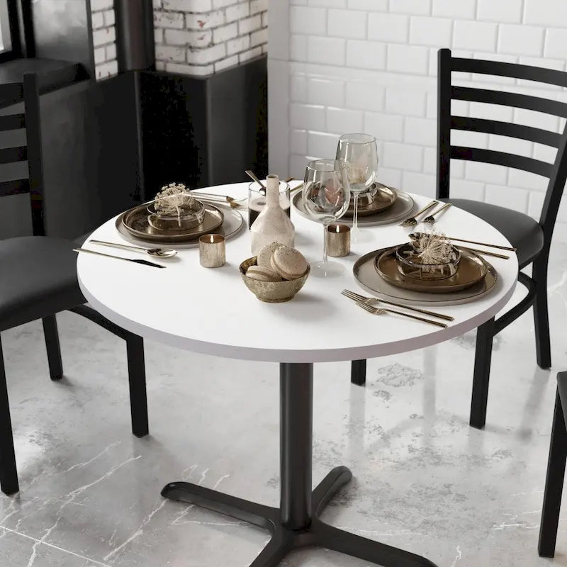 36 Round Table Top with Reversible Laminate Top