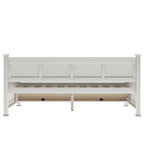 Twin Size Wooden Modern and Rustic Casual Style Daybed, Cream White